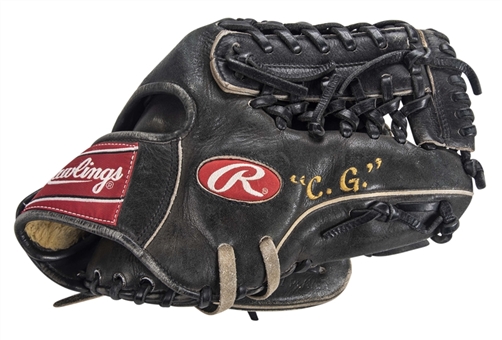 1999 Christian Guzman Game Used & Signed Rawlings Pro 200-4D Model Fielders Glove (PSA/DNA & Guzman LOA)